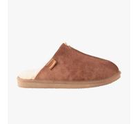 Shepherd HUGO Mens Sheepskin Mules Brown - Size UK 11.5