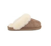 Shepherd Jessica Ladies Cuffed Chestnut Sheepskin Mule Slipper - Size 5