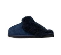 Shepherd of Sweden - Ada Sheepskin Slippers - Women - 100% Real Sheepskin - Special Edition Exclusive - Navy - 8 UK