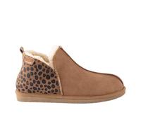 Shepherd Of Sweden Annie Slippers Leopard Chestnut