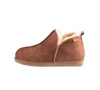 Shepherd of Sweden - Anton Sheepskin Slippers - Men - 100% Real Sheepskin - Comfort - Soft and Warm - Antique Cognac - 8 UK