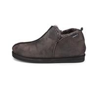 Shepherd of Sweden - Anton Sheepskin Slippers - Men - 100% Real Sheepskin - Comfort - Soft and Warm - Matte Black - 11 UK