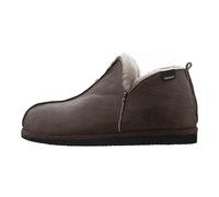 Shepherd of Sweden - Anton Sheepskin Slippers - Men - 100% Real Sheepskin - Comfort - Soft and Warm - Stone Oiled Antique - 9 UK