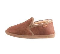 Shepherd of Sweden - Bosse Lambskin Slippers - Men - 100% Real Lambskin - Comfortable - Soft and Warm - Fluffy, Antique cognac, 12.5 UK