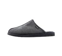 Shepherd of Sweden Hugo Lambskin Slippers for Men, 100% Real Lambskin, Slip-On Model, Comfortable, Soft and Warm, matte black, 9 UK