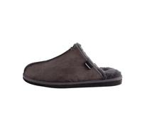 Shepherd of Sweden - Hugo Sheepskin Slippers - Men - 100% Real Sheepskin - Slip In - Comfort - Soft and Warm - Antique Asphalt - 9 UK