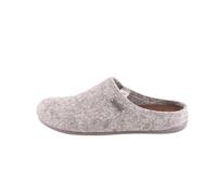 Shepherd of Sweden - Jon Wool Slippers - Men - 100% Wool - Slip In - Mules - Rubber Sole - Grey - 10 UK