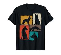 Shepherd Vintage Collage German Shepherd Mom Dad Dog Lover T-Shirt