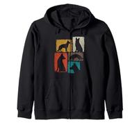 Shepherd Vintage Collage German Shepherd Mom Dad Dog Lover Zip Hoodie