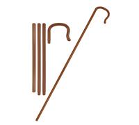 Henbrandt Single Shepherd’s Crook 4-Piece Accessory 168cm | 5.5ft Xmas Joseph Nativity Play Costume Crook Extendable Staff Shepherdess Cane Innkeeper Unisex Fancy Dress Accessories for Men and Women
