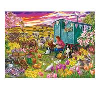 Gibsons Shepherd's Delight 1000 Piece Jigsaw Puzzle Traditional Contryside Farm Life Animals | Sustainable Puzzle for Adults Teens | Premium 100% Recycled Board | Great Gift | Gibsons Games