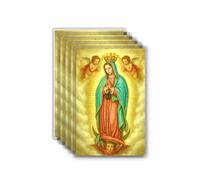 Shepherd's Grace Our Lady of Guadalupe Prayer Cards - 5 Pack Laminated Catholic Holy Cards - Virgin Mary Devotional Prayer - Pocket Size 4.5 x 2.75 in