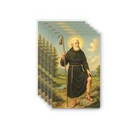 Shepherd's Grace Saint Peregrine Prayer Cards - Set of 5 Laminated Catholic Holy Cards, Prayer of Saint Peregrine for Strength and Healing, Wallet Size 4.5 x 2.75 in