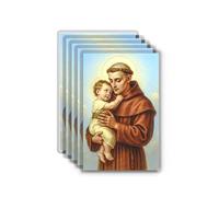 Shepherd's Grace St. Anthony Prayer Cards - Laminated Catholic Holy Cards, 5 Pack - Prayer to St Anthony for Lost Items, Help & Miracles - Durable Pocket-Size Devotional Cards