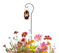 Shepherds Hook 24.21x5.51 Inches Outdoor Garden Stake, Multipurpose Pole, Hanging Bird Feeders, Adjustable Solar Lanterns, Wind Chimes, Plant Holders, Birdhouses, Wreath Displays, Metal Support