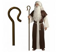 Shepherds Hook Prop Staff Cane Walking Stick - Nativity Play Costume Accessory, 59"