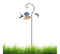 Shepherds Hooks Outdoor 61.5cm - Height Adjustable Bird Feeder, Hanger Shepherd Hook Solar, Light Wind Chime Garden Plant | Outdoor 61.5cm Height Adjustable Bird Feeder Hanger - Shepherd Hook - for