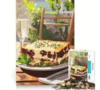 Shepherd's Pie with Wine 1000 Piece Jigsaw Puzzles for Adults Memory Boost Family Joy Pattern Assembly Santa Wish Pick 50x75cm