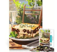 Shepherd's Pie with Wine 1000 Piece Jigsaw Puzzles for Teenagers Smart Game Bonding Time Image Assembly Fine Art Piece 38x52cm