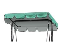 SHEPIN Hollywood Swing Roof Cover 210 x 145 cm, 420D Oxford Cloth Hollywood Swing Replacement Roof 3-Seater Waterproof Universal Roof for Hollywood Swing, UV Protection Sun Canopy (Green)