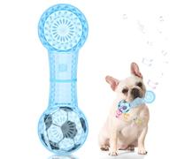 Shepinsky Indestructible Dog Chew Toys with Squeaker and Football Inside, Durable Puppy Toys for Small Medium Dogs, Perfect for Playtime, Training, Birthday (Soccerbone Blue, S)