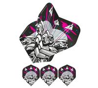 Shepperton Design Studios Original Stormtrooper Officially Licensed Dart Flights, Standard No2 Shape, 100 Micron, Three Stormtroopers spacecraft, 1 Set of 3 Flights (F4156)