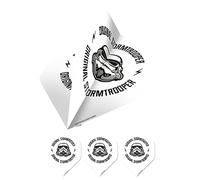 Shepperton Design Studios Original Stormtrooper Officially Licensed Dart Flights, Standard No2 Shape, 100 Micron, White Stormtrooper Helmet, 1 Set of 3 Flights (F4152)