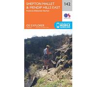 Explorer 142 Shepton Mallet & Mendip Hills East Map With Digital Version, Orange One Size