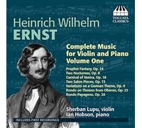 Sherban Lupu:Ian Hobson - ERNST:VIOLIN/PIANO MUS VOL1