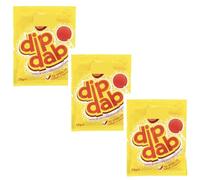 Sherbet Dip Dabs (3 x 23g Multipack) - Classic Lemon Sherbert Powder with Strawberry Candy Lolly - Retro British Bulk Sweets for Parties, Weddings, and Nights In
