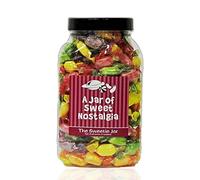 Sherbet Fruits 1.8kg Large Sweet Jar - A Personalised Gift Jar Filled with Your Favourite Retro Sweets! (A Jar of Sweet Nostalgia)