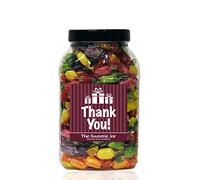 Sherbet Fruits 1.8kg Large Sweet Jar - A Personalised Gift Jar Filled with Your Favourite Retro Sweets! (Thank You)