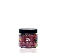 Sherbet Fruits 550g XSmall Sweet Jar - A Personalised Gift Jar Filled with Your Favourite Retro Sweets! (Congratulations)