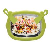 Sherbet Ice Cream Machine - Countertop Rolling Chill Pan, Hand-Operated Frosty Mold | Easy-To-Use Frozens Dessert Roller, Compact Slab Cooling Unit, User-Friendly Recipe Station for Homemade Sweets