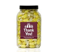 Sherbet Lemons 1.8kg Large Sweet Jar - A Personalised Gift Jar Filled with Your Favourite Retro Sweets! (Thank You)