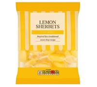 Sherbets Lemon 4 Pack, Lemon Sherbets, Lemon Flavour Sweets with Sherbet Centre, No Artificial Flavours or Colours, Suitable for Vegetarians, 200g, pack of 4.