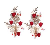 SHERCHPRY 1 pair Chinese Style Floral Bridal Hair Clips Elegant Wedding Accessories for Women Versatile Hairpins for Parties and Special Occasions for Brides and Prom