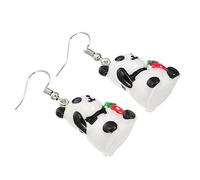 SHERCHPRY 1 Pair Cute Panda Earrings Unique Ear Drops for Women Adorable Cartoon Design Fashionable Ear Accessories for Everyday Wear