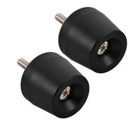SHERCHPRY 1 Pair Motorcycle Handlebar Bar End Plugs M6 Metal Heavy Weights for Vibration Reduction Black Screw-on Caps for Motorbike, Dirt Bike, Scooter Handle Grips Stability