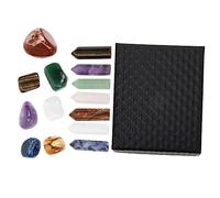 SHERCHPRY 1 Set Crystal Pillars Set Multi Function Amethyst Stones for Meditation Spa Yoga Natural Crystals for Chakra Therapy Home Decor Enthusiasts