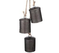 SHERCHPRY 1 Set decor Xmas Party Prop Party Bell Ornament Christmas Tree Hanging Ornament Xmas Bell Hanging Ornament Cow Bells the bell pendant tin bucket vintage iron christmas bell