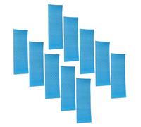 SHERCHPRY 10 Pieces Blue Kitchen Range Hood Oil Absorbing Filter Pads 10Cm X 90Cm X 3Mm Thickened Oil Filter Paper for Cooker Hood Grease Trap