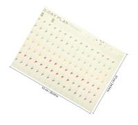 SHERCHPRY 10 Sheets 100 Days Time Planning Sheets Daily to Do List Planner Charts Student Study Schedule Organizer for Office and School Use