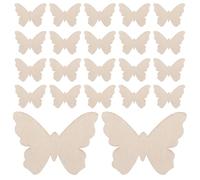 SHERCHPRY 100pcs Beige Wooden Ornament Slices for Crafts with Synthetic Material, Suitable for Art Projects and Fireplace Decoration, for DIY Painting and Doodling