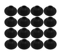 SHERCHPRY 100pcs Black Rubber Screw Hole Plugs for Pegboard Hooks, Non-Slip Perforated Board Accessories, Pegboard Hook Stoppers for Garage and Workshop Organizers