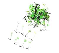 SHERCHPRY 100pcs Funny Bean Sprout Hair Clips Cute Green Plant Hairpins Lightweight Grass Barrettes Kawaii Hair Accessories for Women Halloween Christmas Party