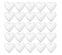 SHERCHPRY 100pcs Heart Mirror Adhesive Acrylic Craft Mirrors