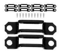 SHERCHPRY 100Pcs Invisible Furniture Connectors with Cold Rolled Steel Fasteners for Floating Wood Shelves, Hidden Cabinet and Bookshelf Hardware Accessories, Concealed Combination