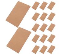 SHERCHPRY 100pcs Kraft Thick Blank Memo Cards 15x10cm DIY Creative Message Greeting Cards Brown Paper Handmade Vintage Postcards for Crafting and Writing