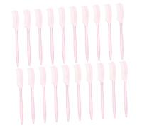 SHERCHPRY 100pcs Mini Comb Eyelash Makeup Tool Eye Brow Brushes Portable Plastic Fine Toothed Precision Sl hic Design for Woman Makeup and Travel